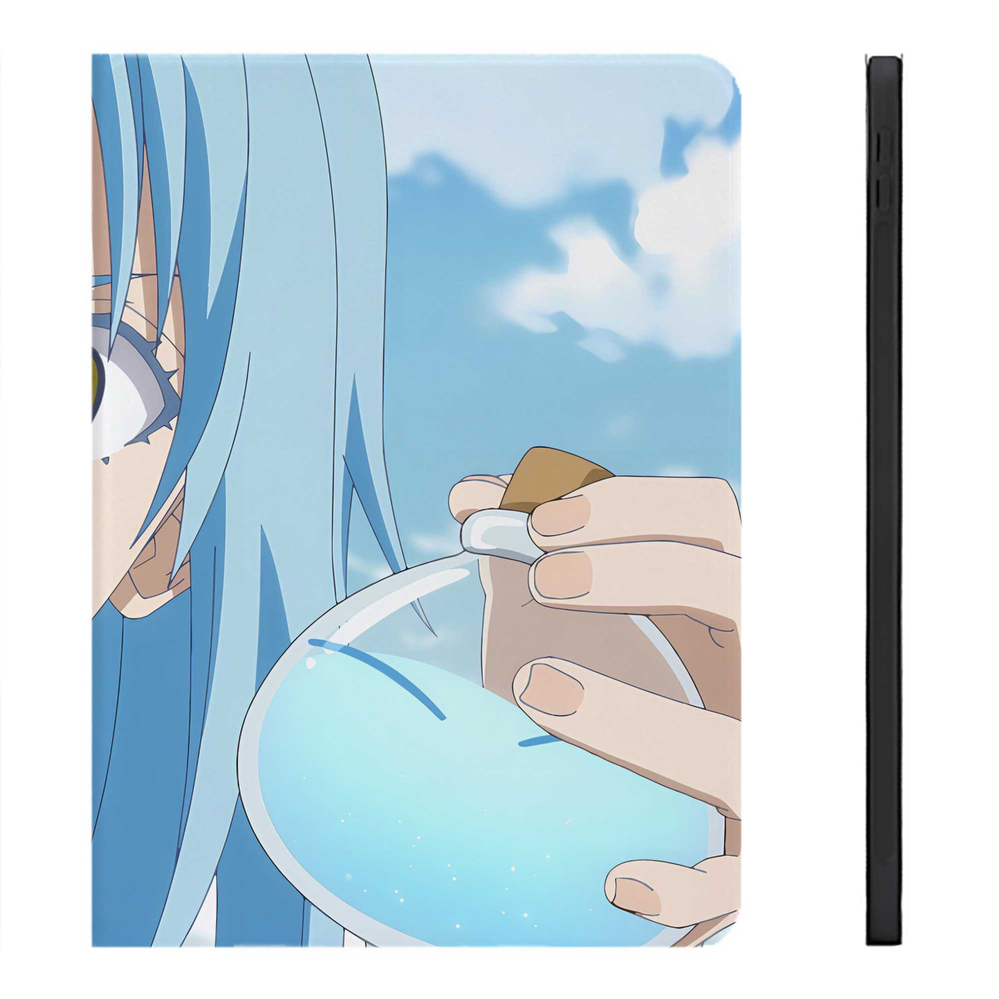 （画像用） 転スラ Regarding Reincarnated to Slime IPadケース ペンホルダー付き ブックスタイルデザイン